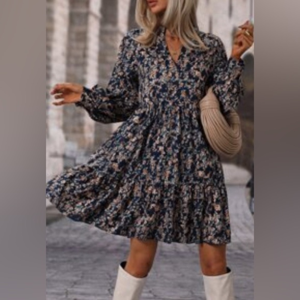 Floral mini dress size small